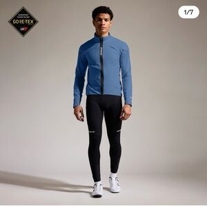 NWT GOREWEAR Men's Torrent Long Sleeve Cycling Jersey Orbit Blue Size XL